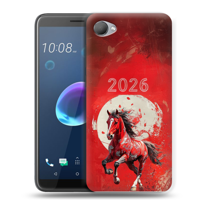 Силиконовый чехол на HTC Desire 12 с принтом Новый год Силиконовый чехол на HTC Desire 12 с принтом Новый год