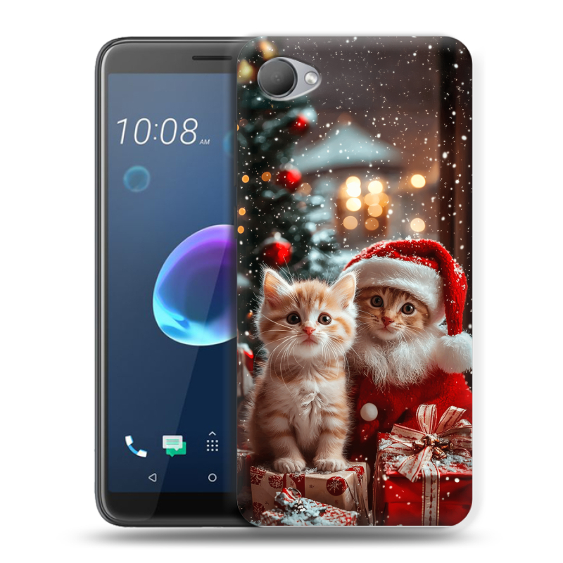 Пластиковый чехол на HTC Desire 12 с принтом Новый год Пластиковый чехол на HTC Desire 12 с принтом Новый год