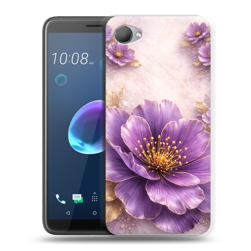 Силиконовый чехол на HTC Desire 12 с принтом женский Силиконовый чехол на HTC Desire 12 с принтом женский