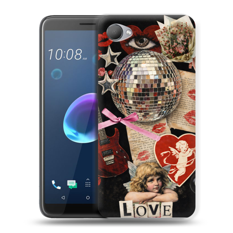 Пластиковый чехол на HTC Desire 12 с принтом для девочек Пластиковый чехол на HTC Desire 12 с принтом для девочек