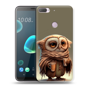 Силиконовый чехол на HTC Desire 12 Plus с принтом Сова