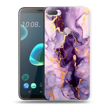 Силиконовый чехол на HTC Desire 12 Plus с принтом Мрамор Силиконовый чехол на HTC Desire 12 Plus с принтом Мрамор