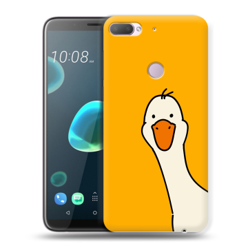 Силиконовый чехол на HTC Desire 12 Plus с принтом Утка Силиконовый чехол на HTC Desire 12 Plus с принтом Утка