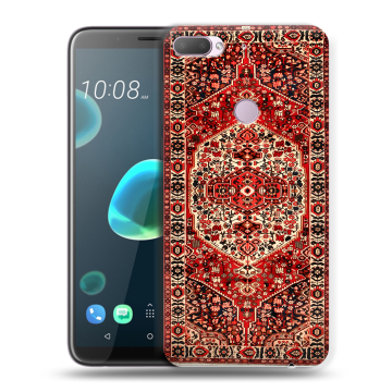 Силиконовый чехол на HTC Desire 12 Plus с принтом Ковер