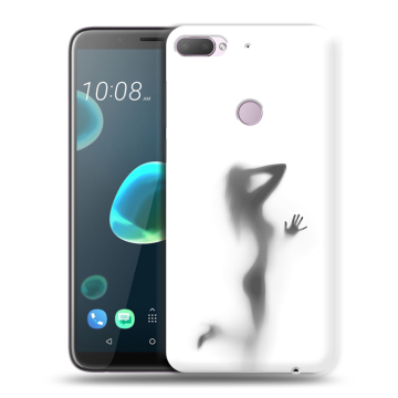 Силиконовый чехол на HTC Desire 12 Plus с принтом Силуэт