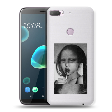 Силиконовый чехол на HTC Desire 12 Plus с принтом Мона Лиза Силиконовый чехол на HTC Desire 12 Plus с принтом Мона Лиза