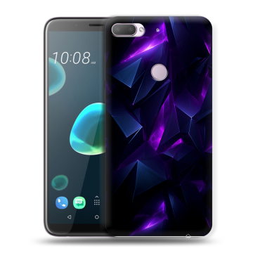 Силиконовый чехол на HTC Desire 12 Plus с принтом Абстракиция