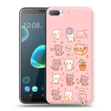 Силиконовый чехол на HTC Desire 12 Plus с принтом Hello Kitty Хелоу Кити Силиконовый чехол на HTC Desire 12 Plus с принтом Hello Kitty Хелоу Кити