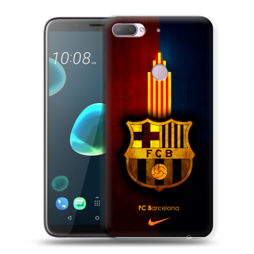 Силиконовый чехол на HTC Desire 12 Plus с принтом Барселона Barcelona