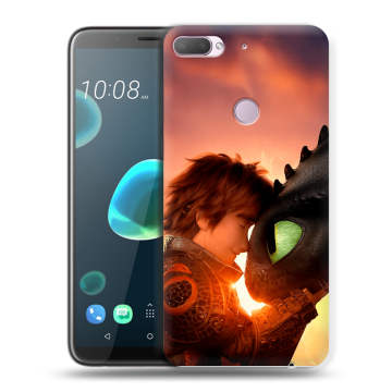 Силиконовый чехол на HTC Desire 12 Plus с принтом Как приручить дракона Силиконовый чехол на HTC Desire 12 Plus с принтом Как приручить дракона