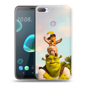 Силиконовый чехол на HTC Desire 12 Plus с принтом Шрек Shrek