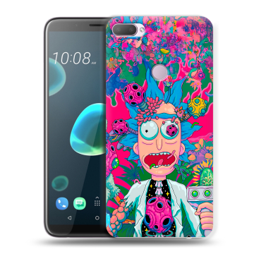 Силиконовый чехол на HTC Desire 12 Plus с принтом Рик и Морти Rick Morty Силиконовый чехол на HTC Desire 12 Plus с принтом Рик и Морти Rick Morty