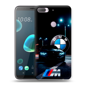 Силиконовый чехол на HTC Desire 12 Plus с принтом БМВ BMW Силиконовый чехол на HTC Desire 12 Plus с принтом БМВ BMW