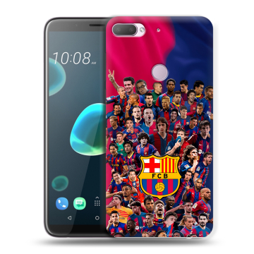 Силиконовый чехол на HTC Desire 12 Plus с принтом Барселона Barcelona