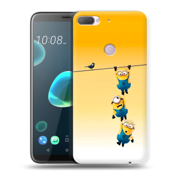Силиконовый чехол на HTC Desire 12 Plus с принтом Миньоны Силиконовый чехол на HTC Desire 12 Plus с принтом Миньоны