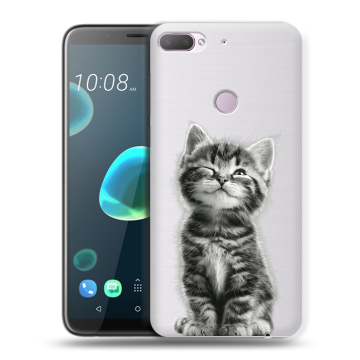 Силиконовый чехол на HTC Desire 12 Plus с принтом Котенок Силиконовый чехол на HTC Desire 12 Plus с принтом Котенок