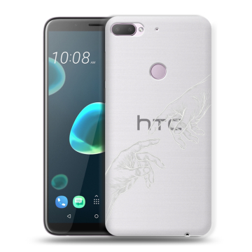 Силиконовый чехол на HTC Desire 12 Plus с принтом Сотворение мира