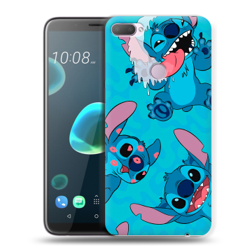 Силиконовый чехол на HTC Desire 12 Plus с принтом Лило и Стич