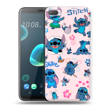 Силиконовый чехол на HTC Desire 12 Plus с принтом Лило и Стич