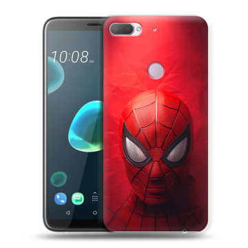 Силиконовый чехол на HTC Desire 12 Plus с принтом Spiderman Человек паук
