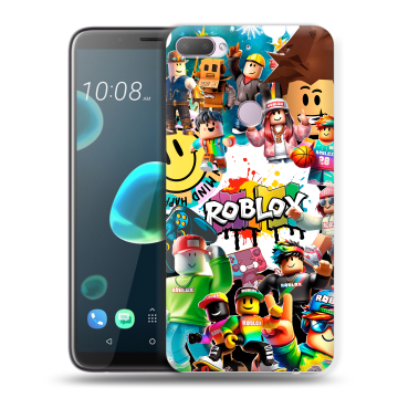 Силиконовый чехол на HTC Desire 12 Plus с принтом Roblox Роблокс Силиконовый чехол на HTC Desire 12 Plus с принтом Roblox Роблокс