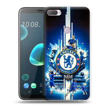 Силиконовый чехол на HTC Desire 12 Plus с принтом Chelsea Челси