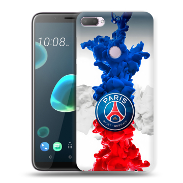Силиконовый чехол на HTC Desire 12 Plus с принтом PSG ПСЖ