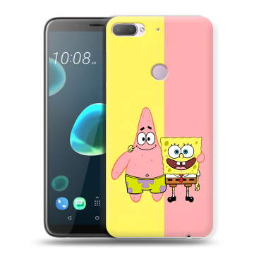 Силиконовый чехол на HTC Desire 12 Plus с принтом Спанч боб Спанчбоб Силиконовый чехол на HTC Desire 12 Plus с принтом Спанч боб Спанчбоб