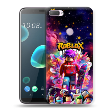 Силиконовый чехол на HTC Desire 12 Plus с принтом Roblox Роблокс Силиконовый чехол на HTC Desire 12 Plus с принтом Roblox Роблокс