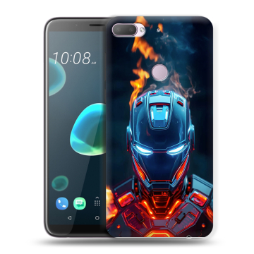 Силиконовый чехол на HTC Desire 12 Plus с принтом IronMan Железный человек Силиконовый чехол на HTC Desire 12 Plus с принтом IronMan Железный человек