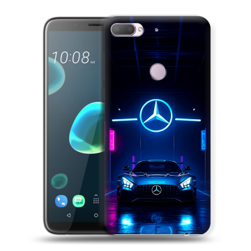 Силиконовый чехол на HTC Desire 12 Plus с принтом Mercedes Мерседес Силиконовый чехол на HTC Desire 12 Plus с принтом Mercedes Мерседес