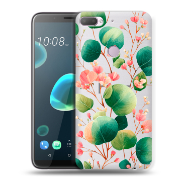 Силиконовый чехол на HTC Desire 12 Plus с принтом женский