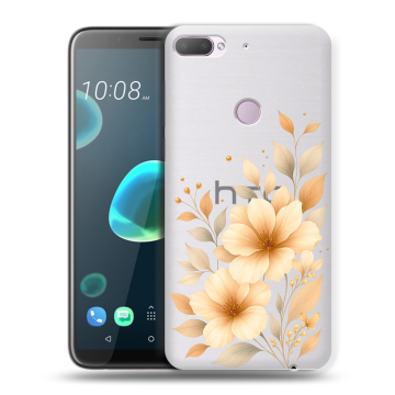 Силиконовый чехол на HTC Desire 12 Plus с принтом для девушки