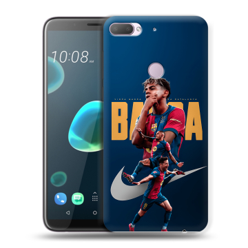 Силиконовый чехол на HTC Desire 12 Plus с принтом Барселона Barca Yamal Силиконовый чехол на HTC Desire 12 Plus с принтом Барселона Barca Yamal