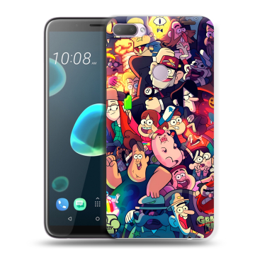 Силиконовый чехол на HTC Desire 12 Plus с принтом Gravity Falls Гравити Фолз Силиконовый чехол на HTC Desire 12 Plus с принтом Gravity Falls Гравити Фолз