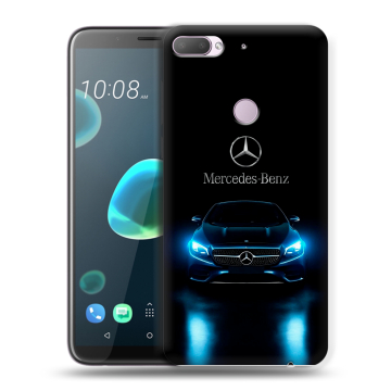 Силиконовый чехол на HTC Desire 12 Plus с принтом Mercedes Мерседес