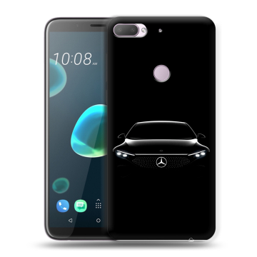 Силиконовый чехол на HTC Desire 12 Plus с принтом Mercedes Мерседес