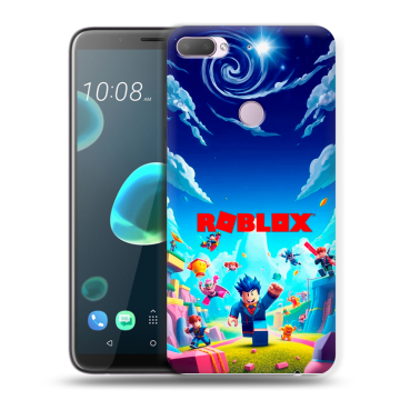 Силиконовый чехол на HTC Desire 12 Plus с принтом Roblox Роблокс Силиконовый чехол на HTC Desire 12 Plus с принтом Roblox Роблокс