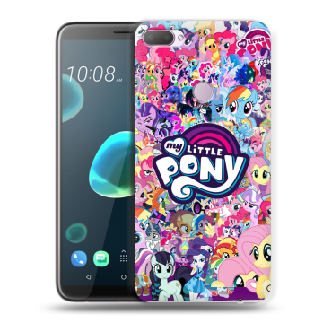 Силиконовый чехол на HTC Desire 12 Plus с принтом My little pony Дружба чудо Силиконовый чехол на HTC Desire 12 Plus с принтом My little pony Дружба чудо