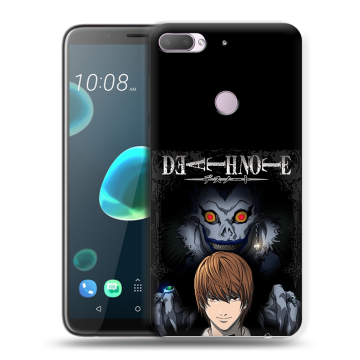 Силиконовый чехол на HTC Desire 12 Plus с принтом Death note Тетрадь смерти