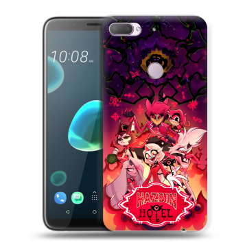 Силиконовый чехол на HTC Desire 12 Plus с принтом Hazbin Hotel Отель Хазбин Силиконовый чехол на HTC Desire 12 Plus с принтом Hazbin Hotel Отель Хазбин