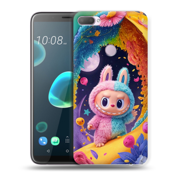 Силиконовый чехол на HTC Desire 12 Plus с принтом Labubu Лабубу Силиконовый чехол на HTC Desire 12 Plus с принтом Labubu Лабубу
