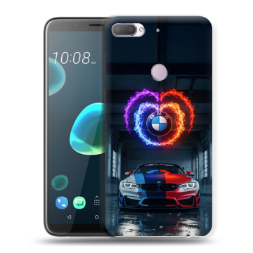 Силиконовый чехол на HTC Desire 12 Plus с принтом BMW БМВ Силиконовый чехол на HTC Desire 12 Plus с принтом BMW БМВ