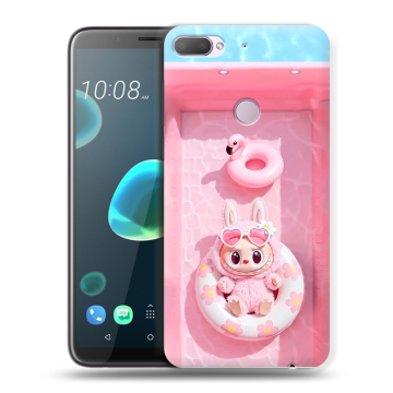 Силиконовый чехол на HTC Desire 12 Plus с принтом Labubu Лабубу Силиконовый чехол на HTC Desire 12 Plus с принтом Labubu Лабубу