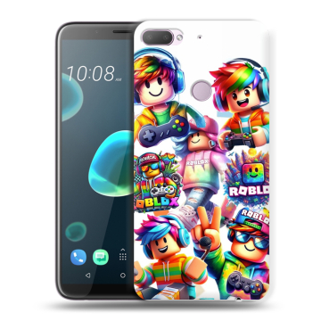 Силиконовый чехол на HTC Desire 12 Plus с принтом Roblox Роблокс Силиконовый чехол на HTC Desire 12 Plus с принтом Roblox Роблокс