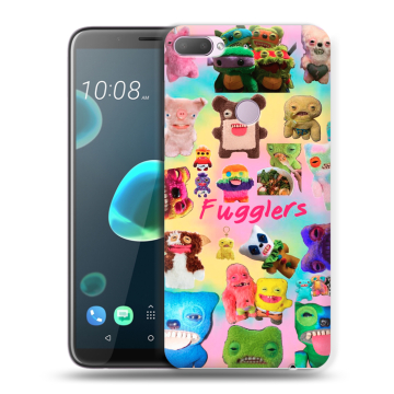 Силиконовый чехол на HTC Desire 12 Plus с принтом Флагер Fuggler