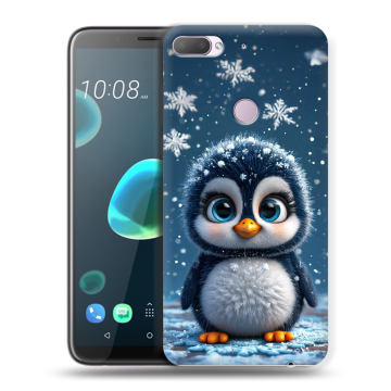 Силиконовый чехол на HTC Desire 12 Plus с принтом Новый год