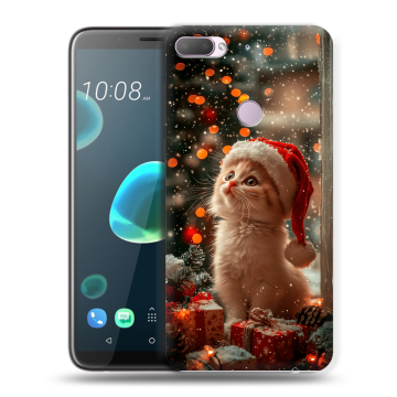 Силиконовый чехол на HTC Desire 12 Plus с принтом Новый год