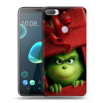 Силиконовый чехол на HTC Desire 12 Plus с принтом Новый год