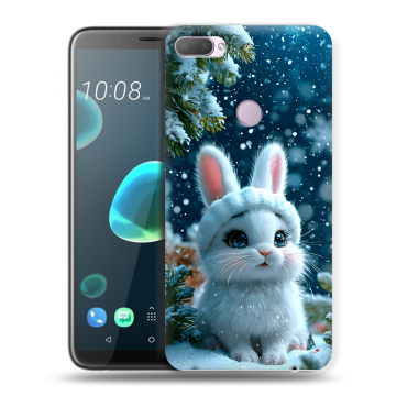 Силиконовый чехол на HTC Desire 12 Plus с принтом Новый год